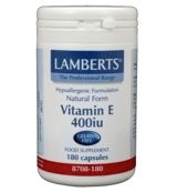 Lamberts Vitamine E 400IE natuurlijk (180vc) 180vc