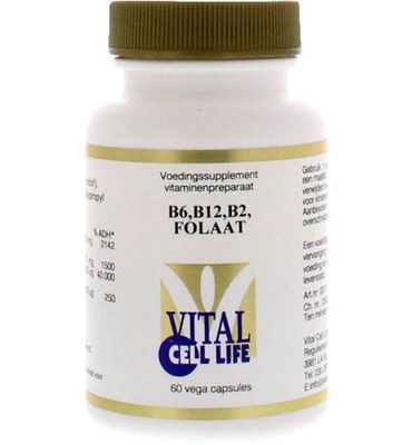 Vital Cell Life Vitamine B6/B12/B2 folaat (60vc) 60vc