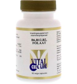 Vital Cell Life Vital Cell Life Vitamine B6/B12/B2 folaat (60vc)