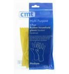 Cmt Huishoudhandschoen rubber geel maat M (1paar) 1paar thumb