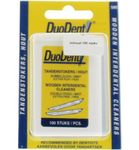 Duodent Tandenstoker hout fine/extra fine dubbelzijdig (100st) 100st thumb