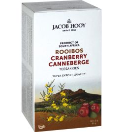 Jacob Hooy Jacob Hooy Rooibosthee cranberry (40st)