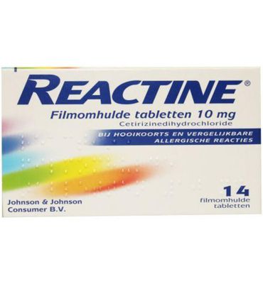 Reactine Anti histaminicum 10mg (14tb) 14tb