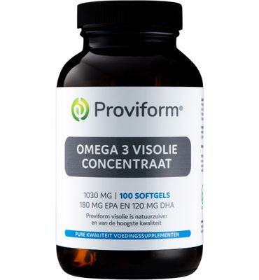 Proviform Omega 3 visolie concentraat 1000 mg (100sft) 100sft