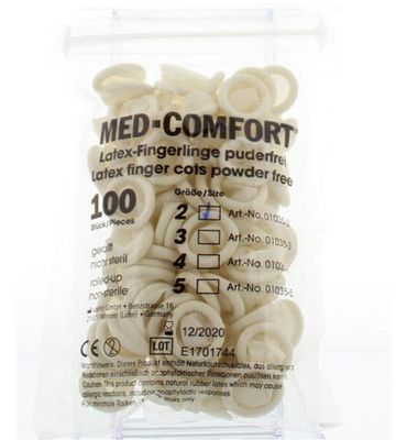 Med Comfort Vingercondooms latex S 2 (100st) 100st