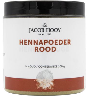 Jacob Hooy Hennapoeder rood potje (100g) 100g