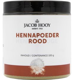 Jacob Hooy Jacob Hooy Hennapoeder rood potje (100g)