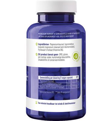 Vitakruid Magnesium tauraat met P-5-P (90 vc) 90 vc