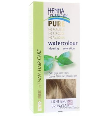 Evi-Line Henna Cure & Care Watercolour lichtbruin (5g) 5g