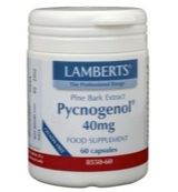 Lamberts Pijnboombast extract (Pycnogenol 40mg) (60vc) 60vc