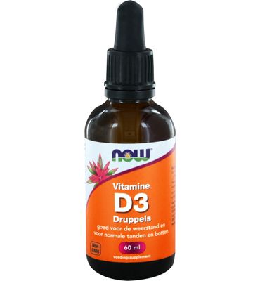 Now Vitamine D3 druppels 400IE (60ml) 60ml