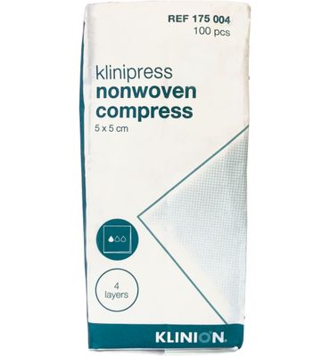 Klinion Kompres non woven 5 x 5 cm 175004 (100st) 100st