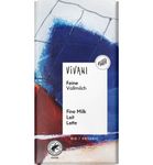 Vivani Chocolade melk delicaat bio (100g) 100g thumb