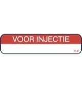 Spruyt Hillen Sticker voor injectie rood (1000st) 1000st