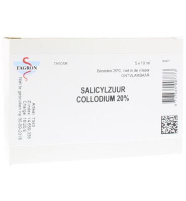 Fagron Salicylzuurcollodium 20% 10ml (5x10ml) 5x10ml