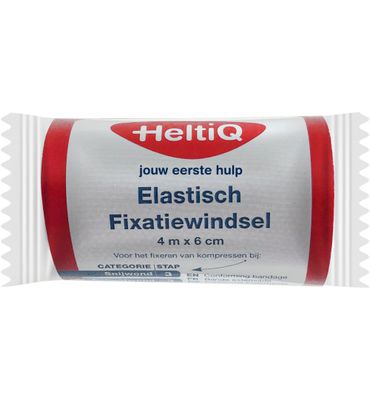 HeltiQ Elastisch fixatiewindsel 4m x 6cm (1st) 1st