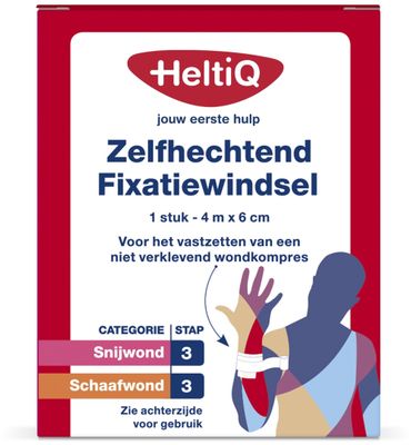 HeltiQ Zelfhechtend windsel 4m x 6cm (1st) 1st