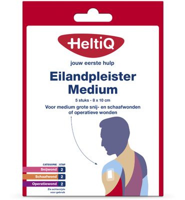 HeltiQ Eilandpleisters 8 x 10cm (5st) 5st