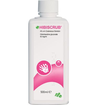Hibiscrub Chloorhexidine gluconaat 40mg/ml (500ml) 500ml