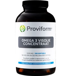 Proviform Proviform Omega 3 visolie concentraat 1000 mg (250sft)