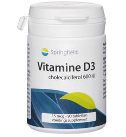 Springfield Springfield Vitamine D3 600IU (90tb)