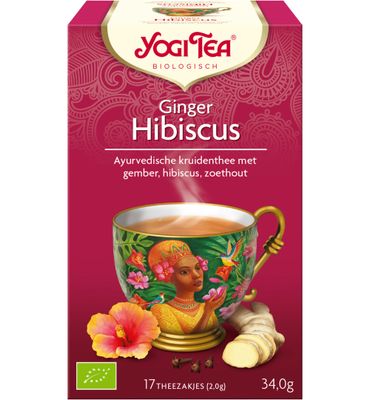 Yogi Tea Ginger hibiscus bio (17st) 17st