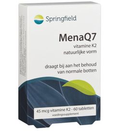 Springfield Springfield MenaQ7 vitamine K2 45 mcg (60tb)