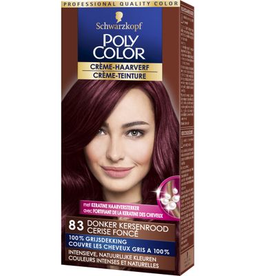 Poly Color Creme haarverf 83 donker kersenrood (90ml) 90ml