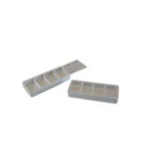 Blockland Tablettendoosje transparant 4 vaks 108 x 45 x 16mm (1st) 1st