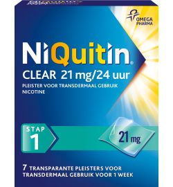 NiQuitin Niquitin Stap clear 21 mg/24 uur (7st)