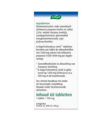 A.Vogel Echinaforce tabletten sterk (60tb) 60tb