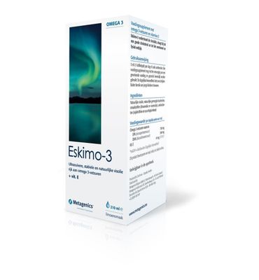 Metagenics Eskimo 3 vloeibaar limoen (210ml) 210ml