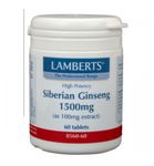 Lamberts Ginseng Siberisch 1500mg (60tb) 60tb thumb