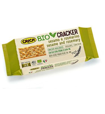Crich Crackers sesam rozemarijn bio (250g) 250g