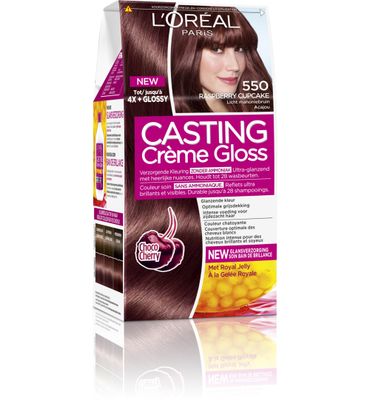L'Oréal Casting creme gloss 550 Licht Mahoniebruin (1set) 1set