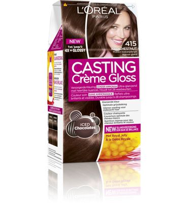 L'Oréal Casting creme gloss 415 Iced chestnut (1set) 1set