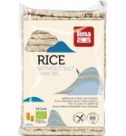 Lima Rijstwafels zonder zout dun recht bio (130g) 130g thumb