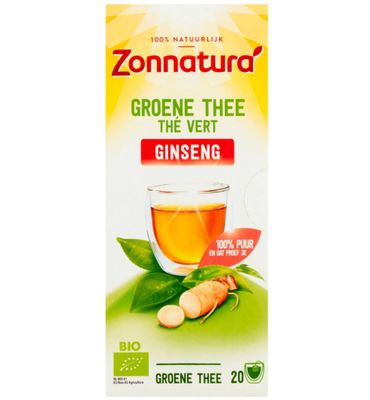 Zonnatura Green tea ginseng bio (20st) 20st