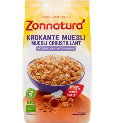 Zonnatura Krokante muesli noten & zaden bio (375g) 375g