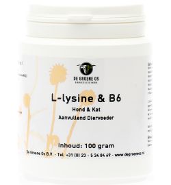 De Groene Os De Groene Os L-Lysine en Vitamine B6 hond/kat (100g)