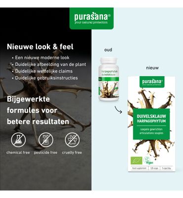 Purasana Duivelsklauw/harpagophytum vegan bio (120vc) 120vc