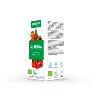 Purasana Guarana vegan bio (120vc) 120vc