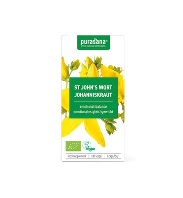 Purasana Sint Janskruid/millepertuis vegan bio (120vc) 120vc