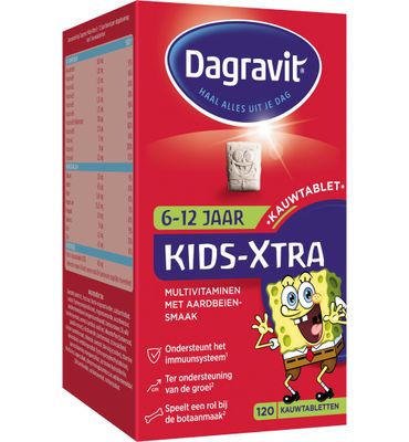 Dagravit Multi kids framboos 6-12 jaar (120kt) 120kt