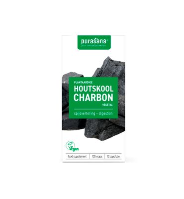 Purasana Plantaardige houtskool/charbon vegetal vegan (120ca) 120ca