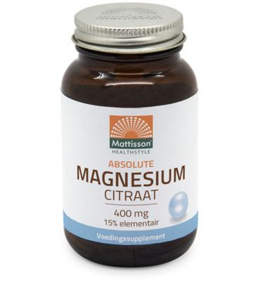 Mattisson Absolute magnesium citraat 400mg (60vc) 60vc