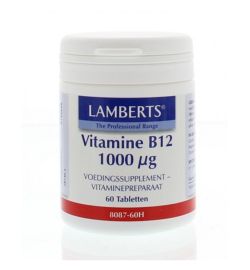 Lamberts Lamberts Vitamine B12 methylcobalamine 1000mcg (60tb)