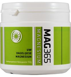 Mag365 Mag365 Magnesium poeder - citroenzuur un-flavoured (150g)