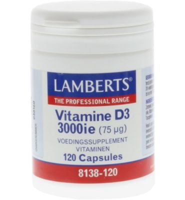 Lamberts Vitamine D3 3000IE/75mcg (120ca) 120ca