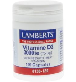 Lamberts Lamberts Vitamine D3 3000IE/75mcg (120ca)